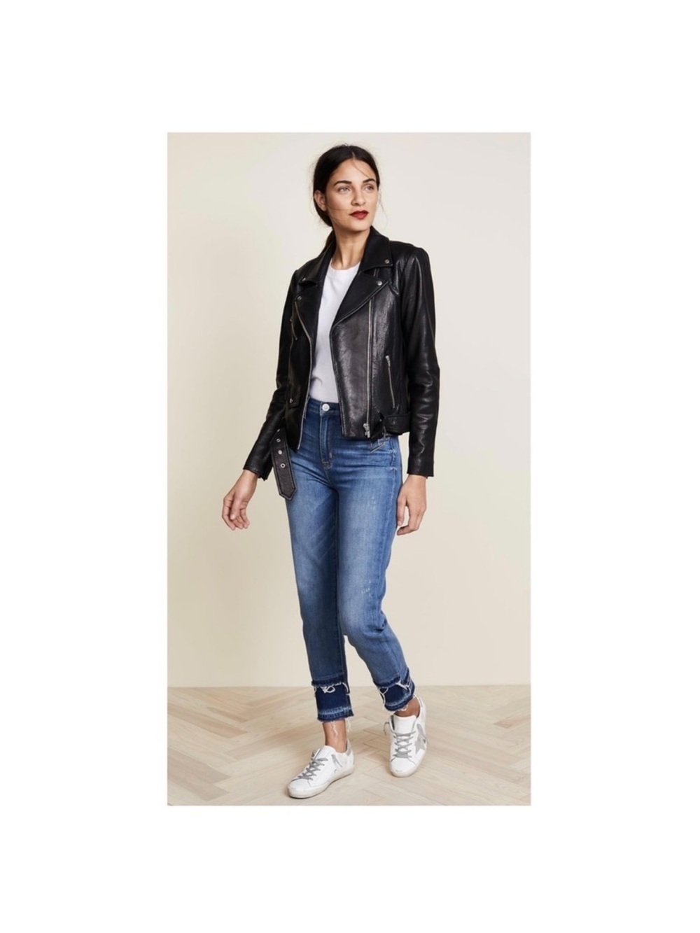 Hudson Zoeey High Rise Straight Cropped Distressed Medium Wash Denim Jeans - Picture 2 of 14